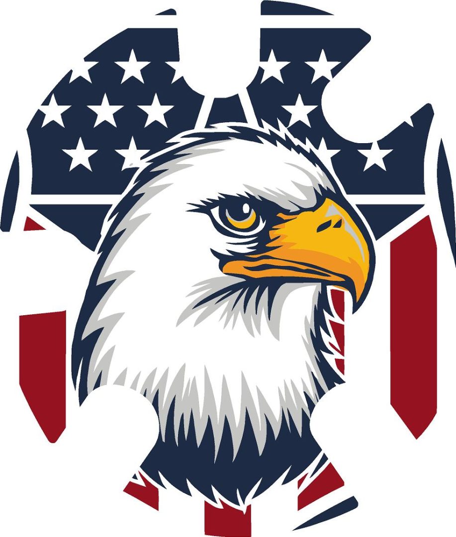 American Flag&Eagle Headgear Wrap My Sports Decals