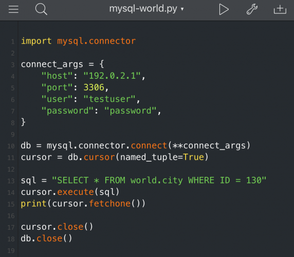 MySQL Connector/Python on iOS Using Pythonista 3 LaptrinhX