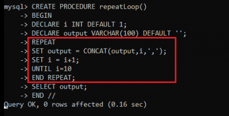 MySQL REPEAT Loop Statement - MySQLCode