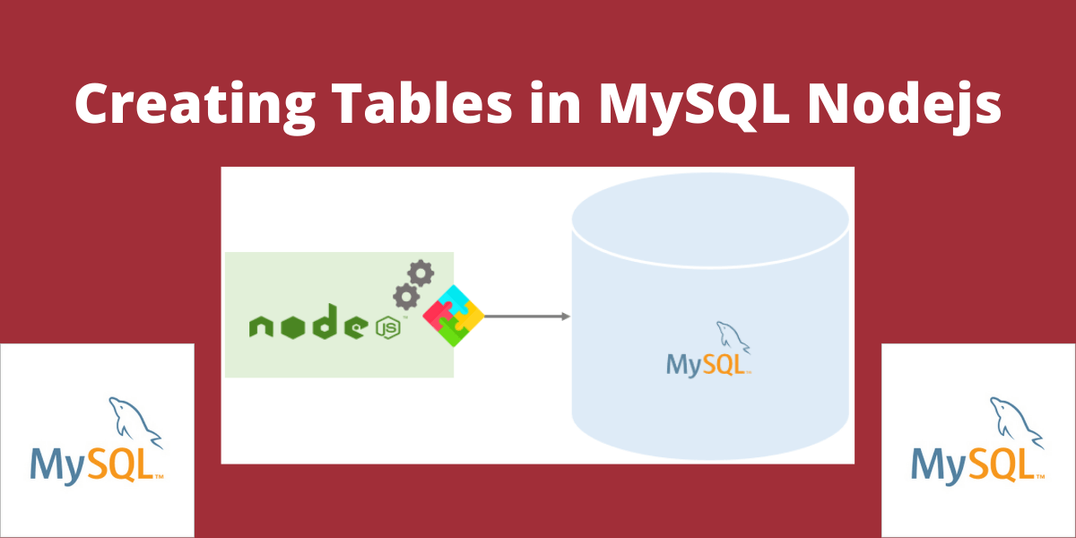 Create MySQL tables using Nodejs MySQLCode