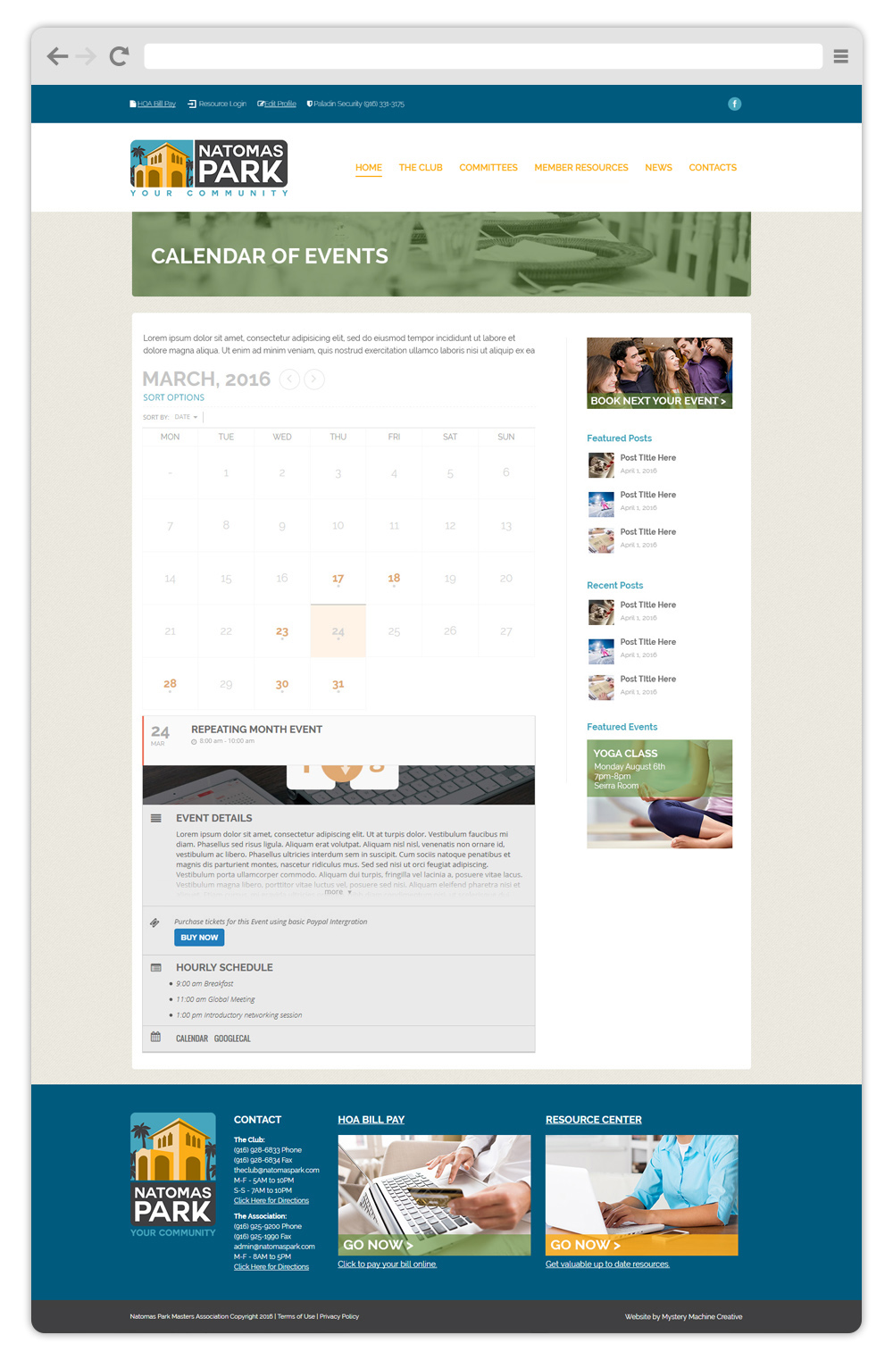 Mystery Machine Creative Natomas Park Master Association