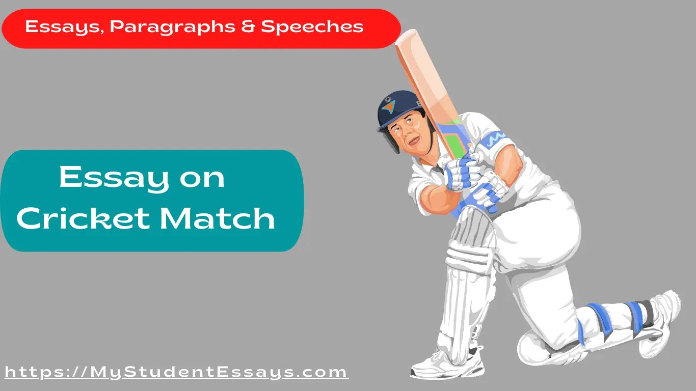 7 Unique Essays on Cricket Match A Memorable Cricket Match