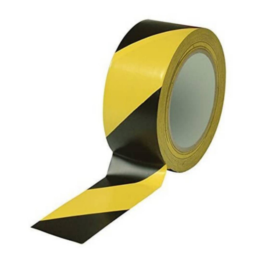 48MM X 30M PVC FLOOR MARKING TAPE BK/YW Target