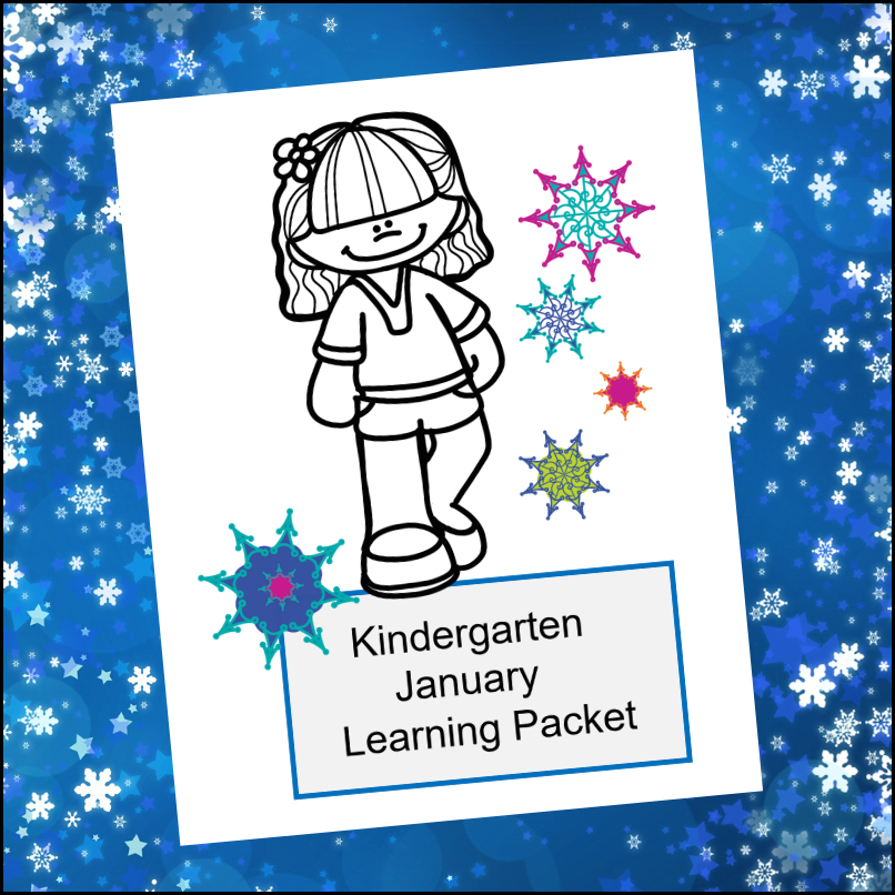 Kindergarten Grade Skills Workbook for January My Teaching Library
