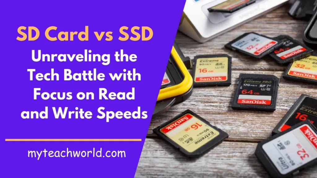 SD Card vs SSD Unraveling the Tech Battle with Focus on Read and Write