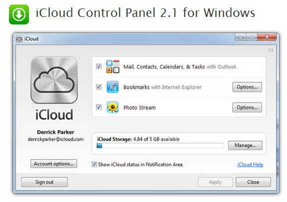 icloud control panel for mac free download