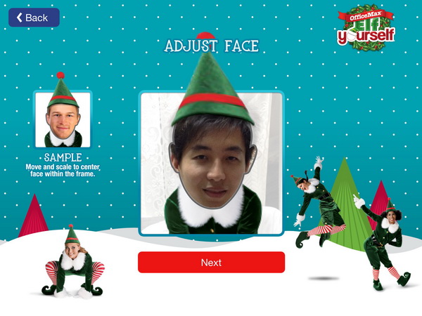Create Dancing Elf Christmas Video onthego with