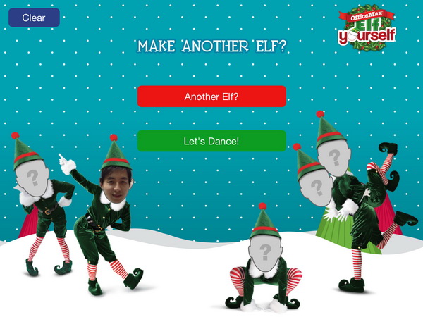 Create Dancing Elf Christmas Video onthego with
