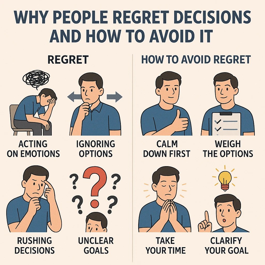 Why People Regret Decisions and How to Avoid It