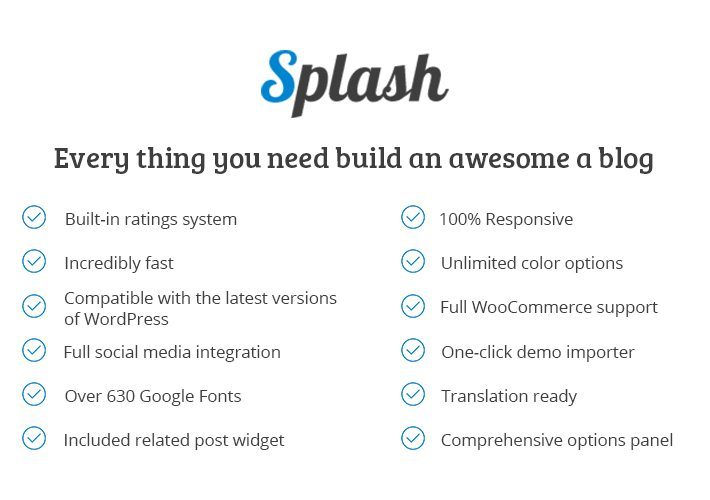 Splash Review Blog WordPress Theme