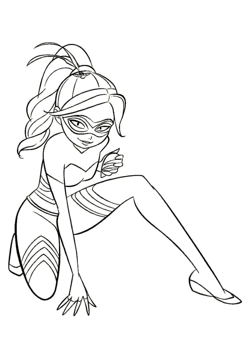 Miraculous Ausmalbilder. Ladybug und Cat Noir zum drucken