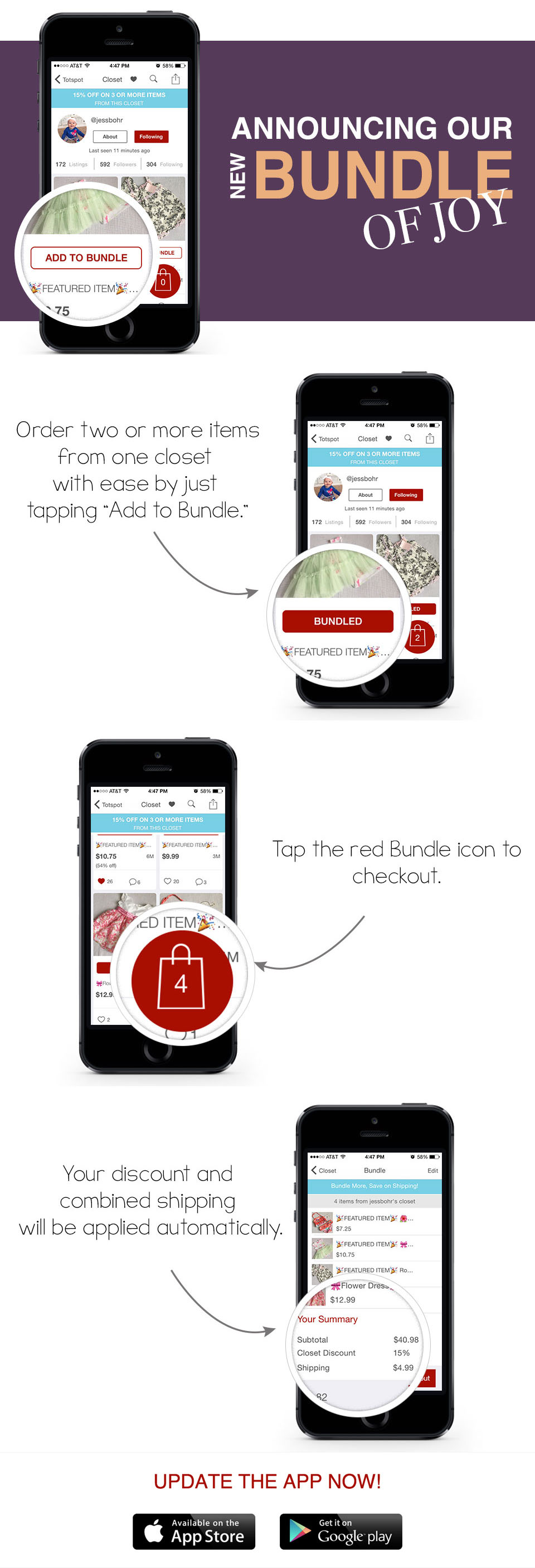 New Feature Easy Bundling TOTSPOTLIGHT