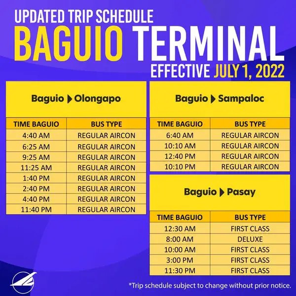Victory Liner to Baguio Bus Schedules Check Here!