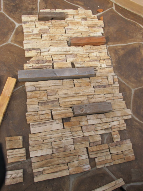 DIY Installing faux stone indoors