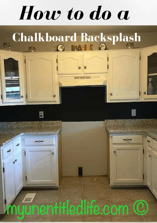 how to do a chalkboard backsplash in your kitchen