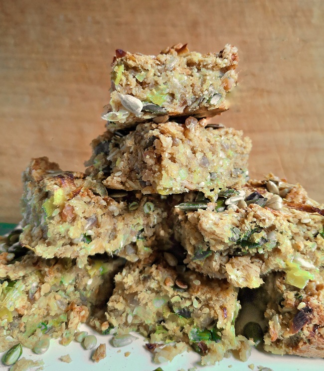 Oat and seed squares (glutenfree; dairyfree, vegan) My Virtually Freefrom Kitchen