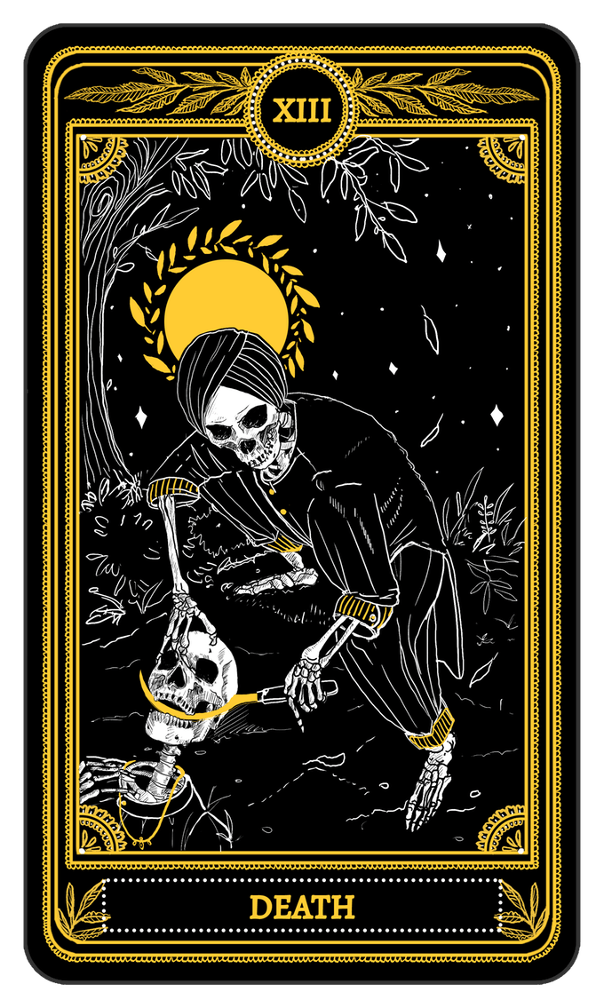 Death Card Marigold Tarot My Wandering Fool Tarot