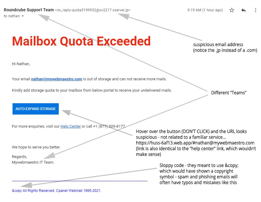 Mail Exceeded Storage at Rick Williams blog