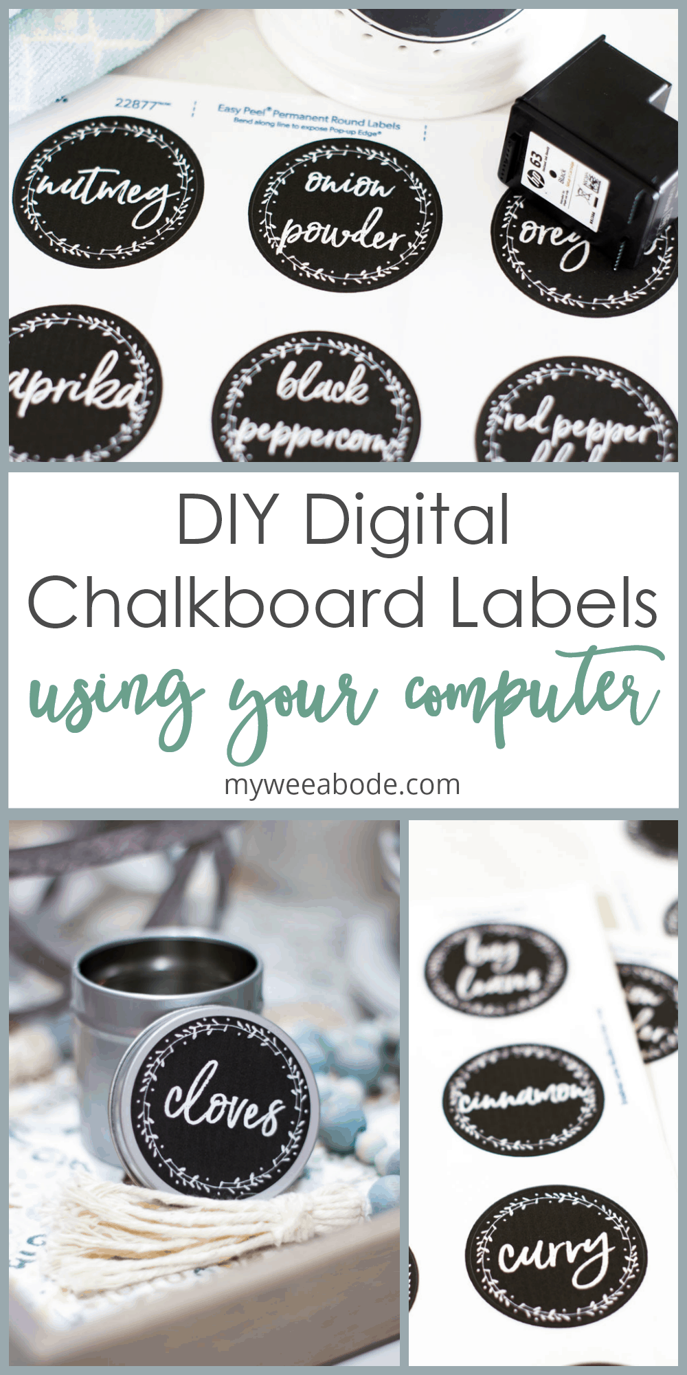 How to Make Chalkboard Labels Using Your Computer my wee abode