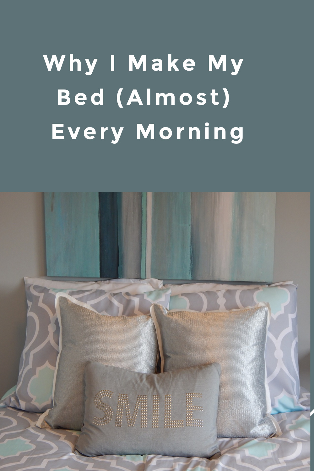 Why I Make My Bed (Almost) Every Morning My Windowsill
