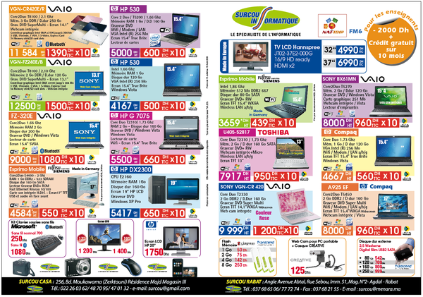 Flyer surcou informatique