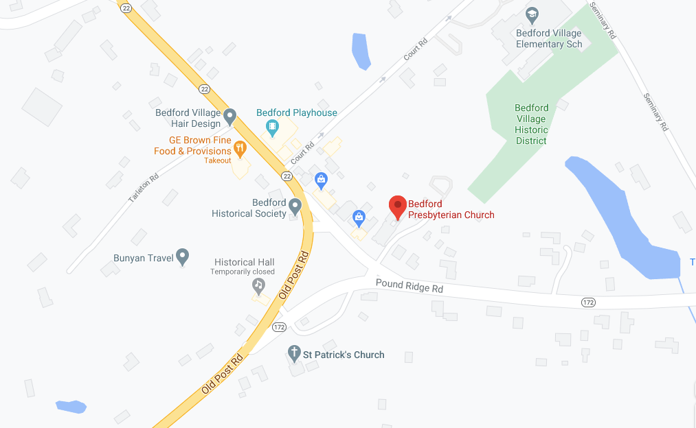 Location and Directions Bedford Presbyterian Church