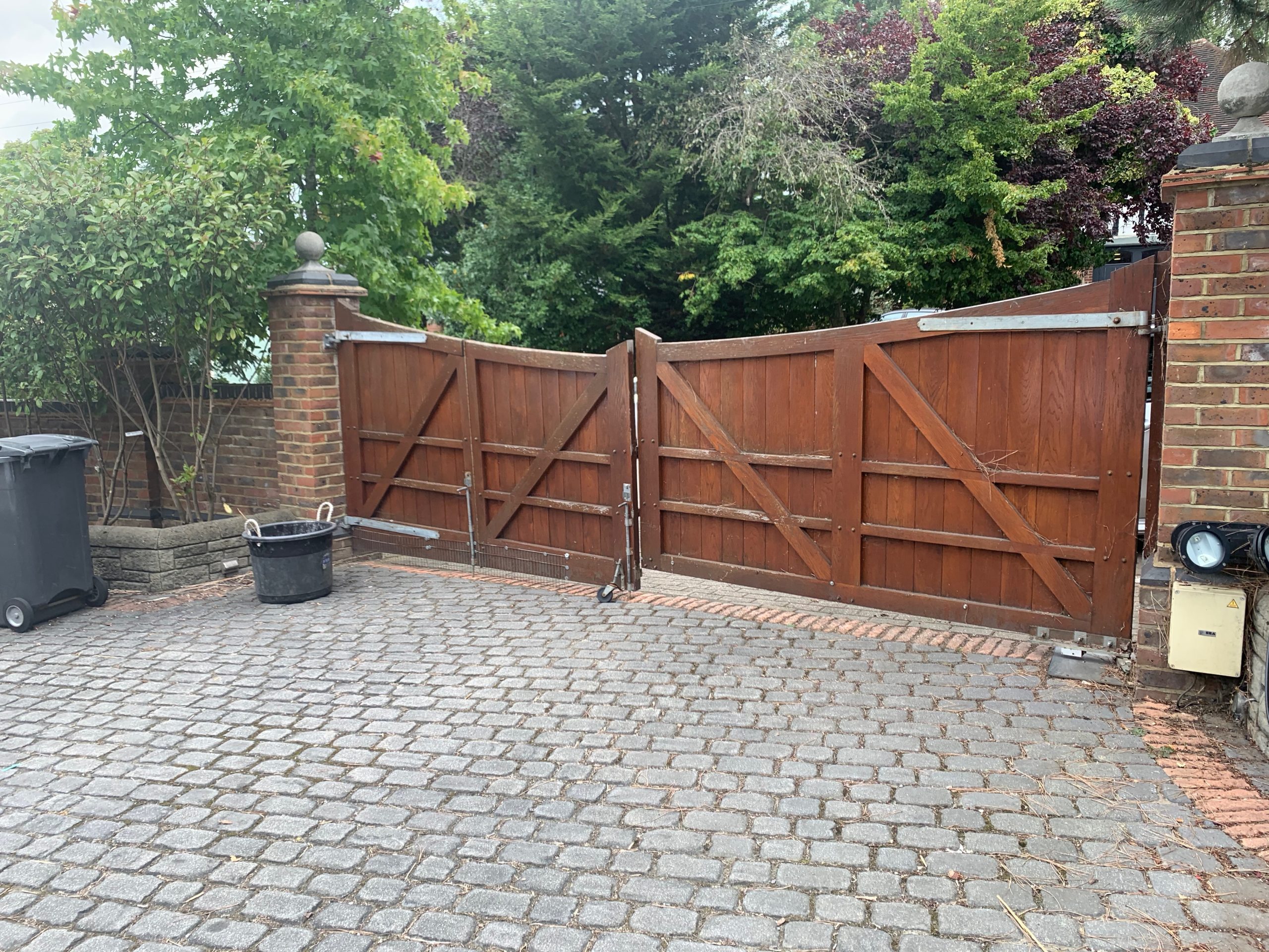 Approved Planning application for security gates in Brent MZA