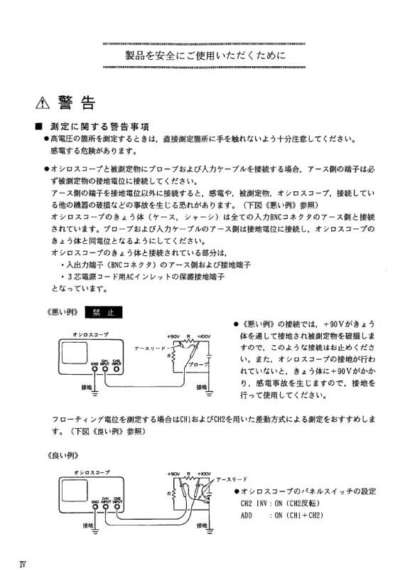 オシロスコープで商用電源を直接測ってみる の回想録