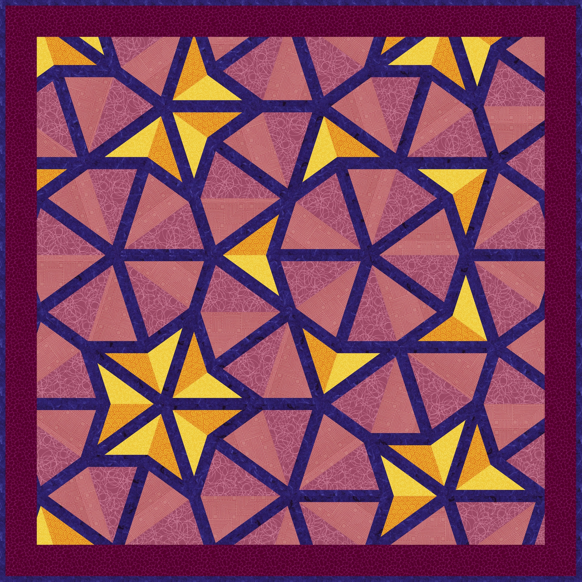 Penrose tiling quilt