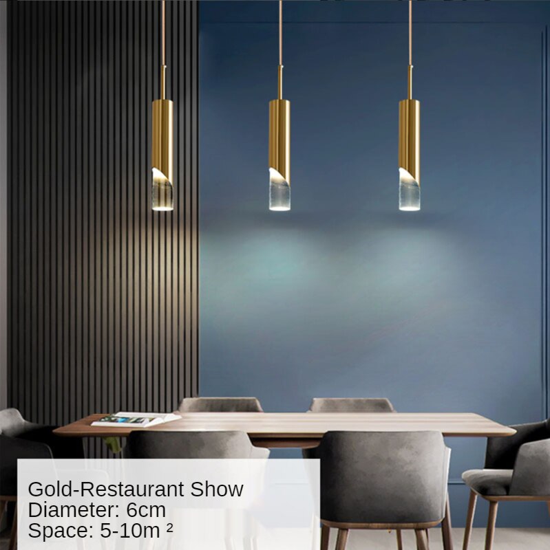 Modern Gold LED Luxury Pendant Light Lighting for Bedside Bedroom