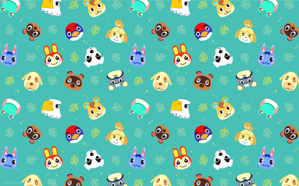 Drei bezaubernde Animal Crossing New HorizonsWallpaper stehen zum