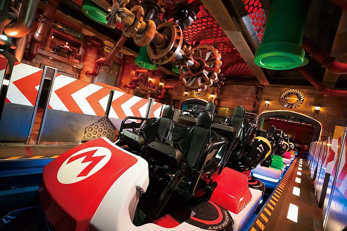 Super Nintendo World Mario Kart wurde mit Game Engine