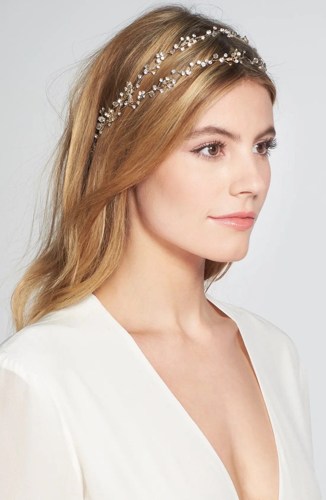 Brides & Hairpins 'Gia' Double Banded Halo Headpiece Nordstrom