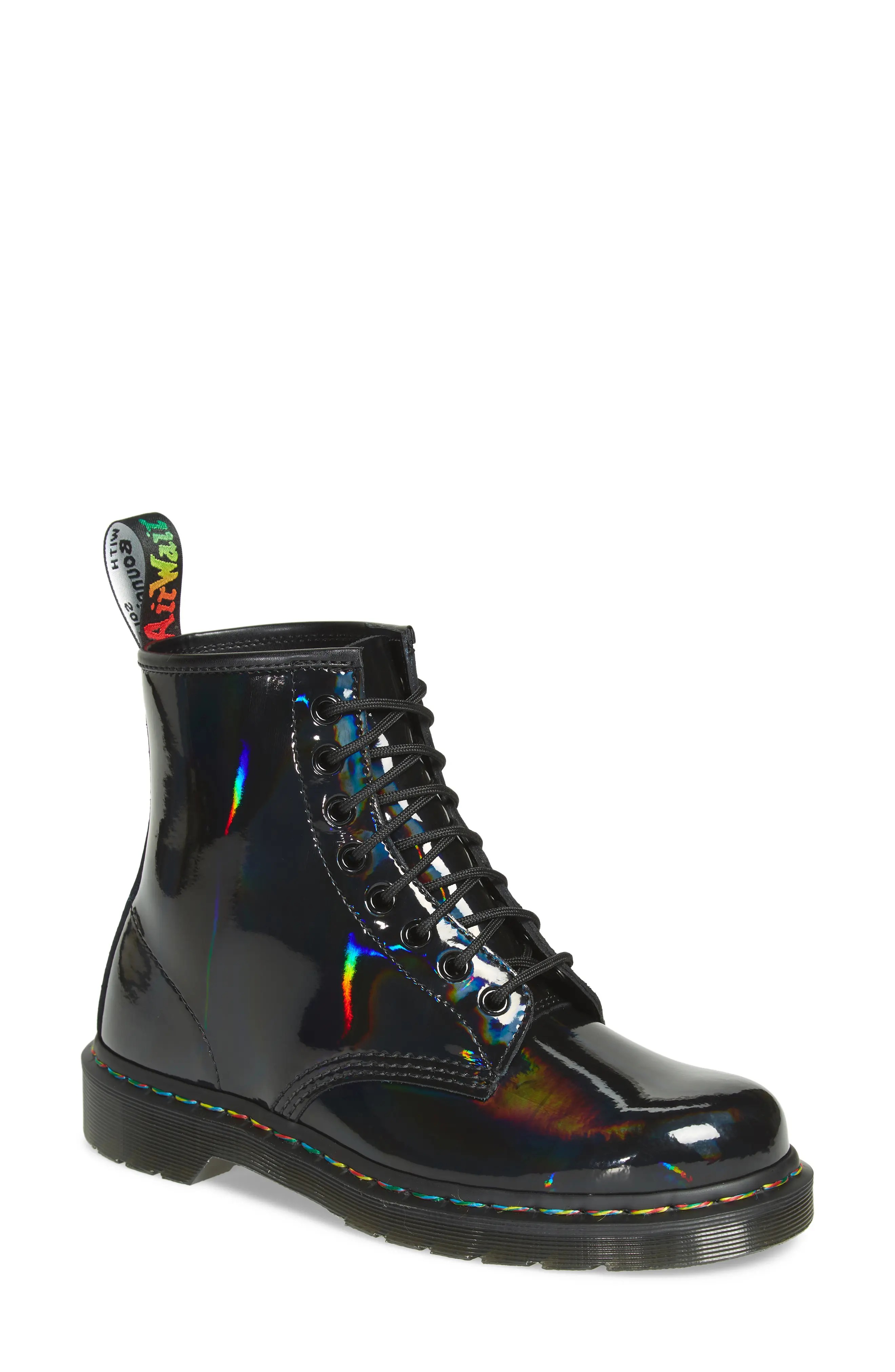 Dr. Martens 1460 Rainbow Patent Boot (Women) Nordstrom