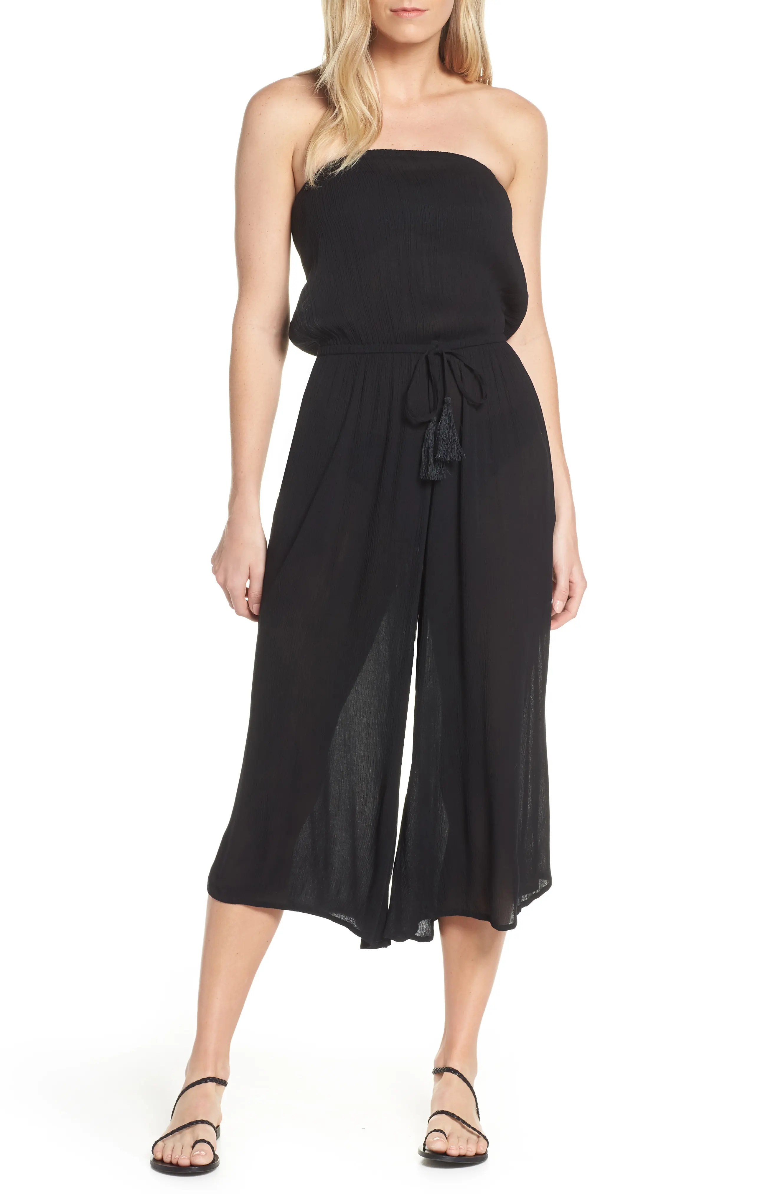 Elan Strapless CoverUp Jumpsuit Nordstrom