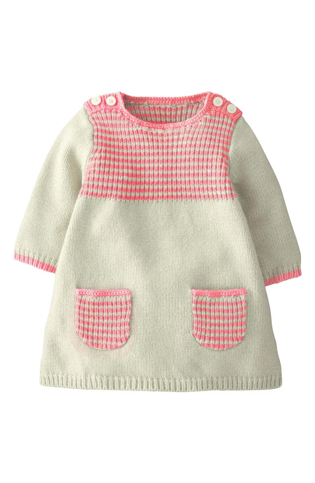 Mini Boden 'Stripey' Knit Dress (Baby Girls) Nordstrom
