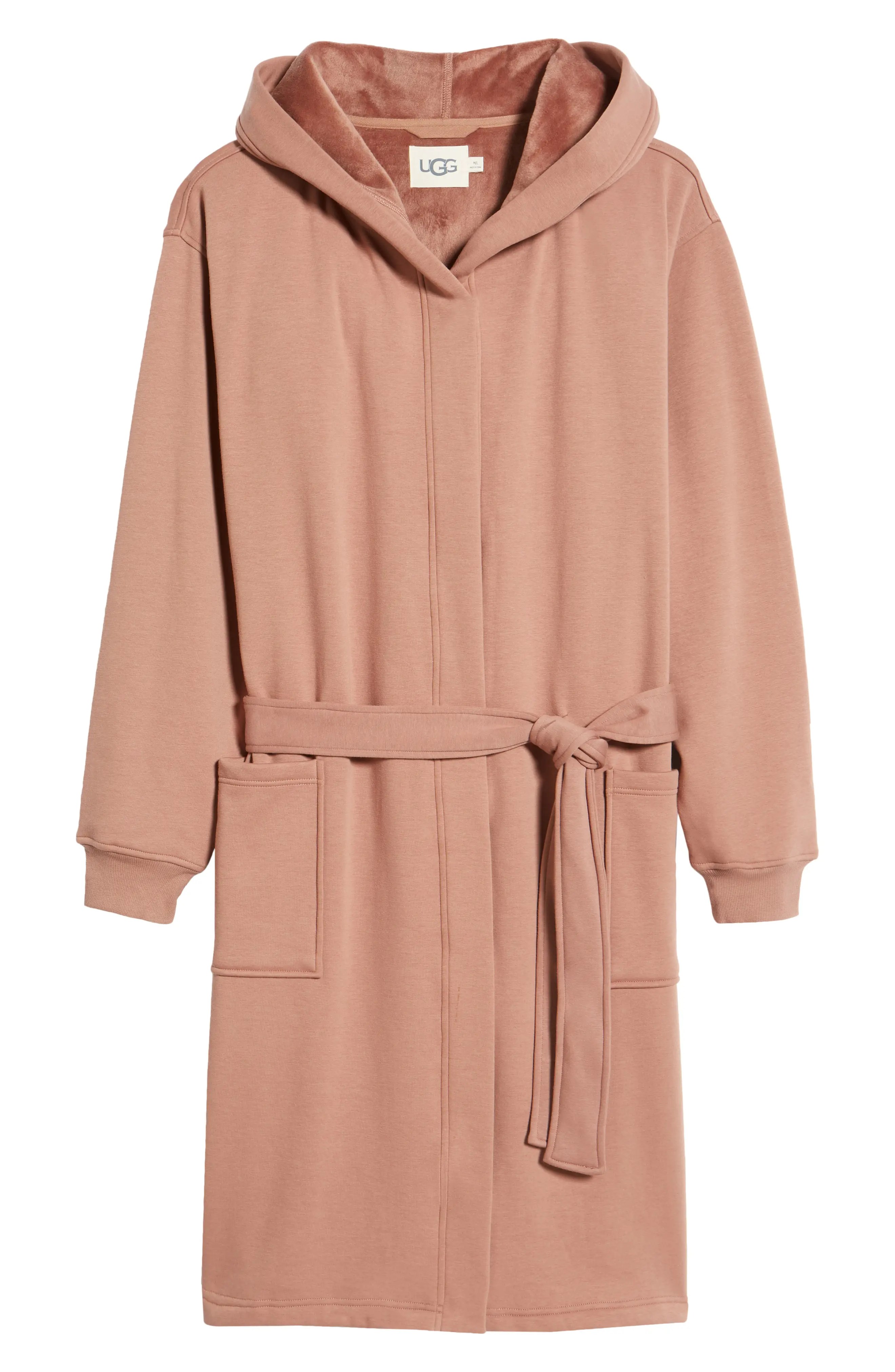 UGG(r) Leeland Stretch Cotton Robe in Navy Smart Closet