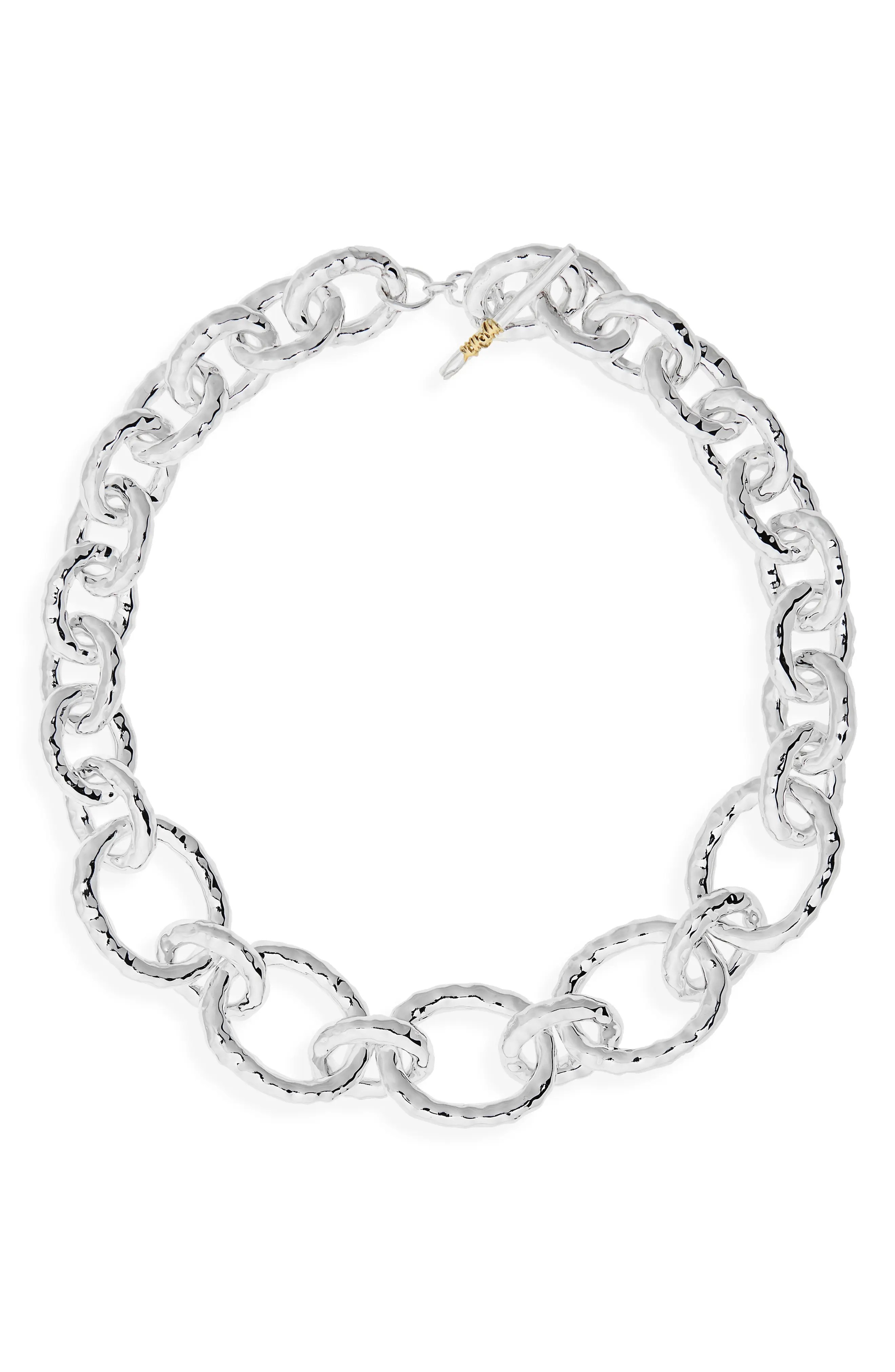 Ippolita 'Glamazon' Hammered Silver Heavy Gauge Necklace Nordstrom
