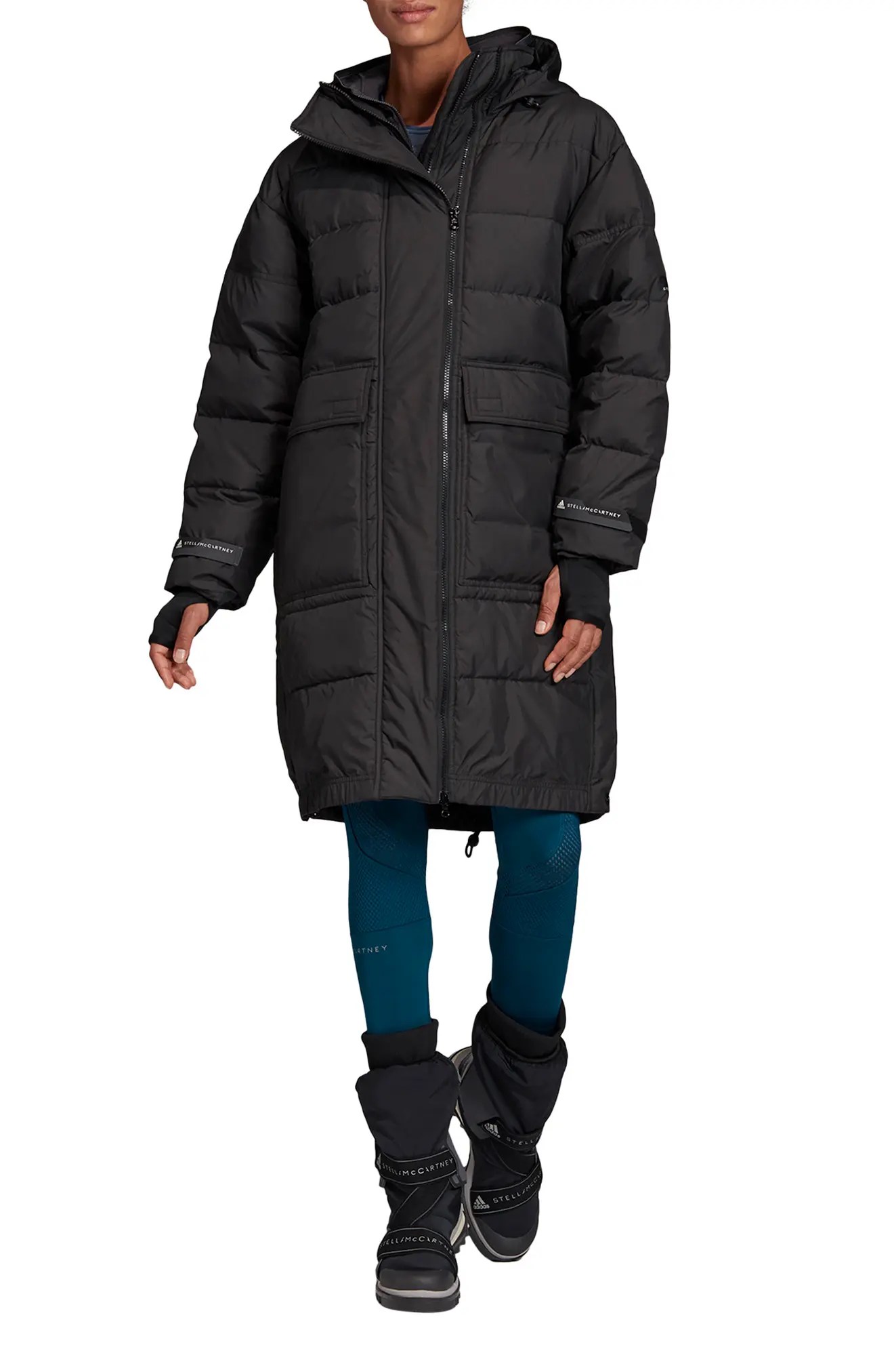 adidas by Stella McCartney Long Puffer Jacket Nordstrom