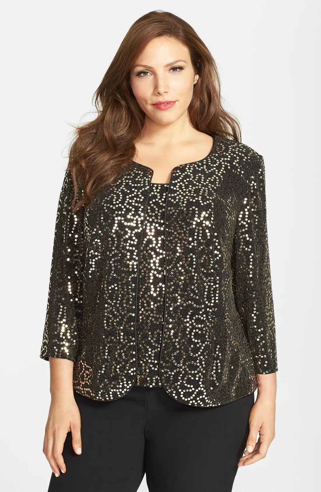 Alex Evenings Sequin Tank & Jacket Set (Plus Size) Nordstrom