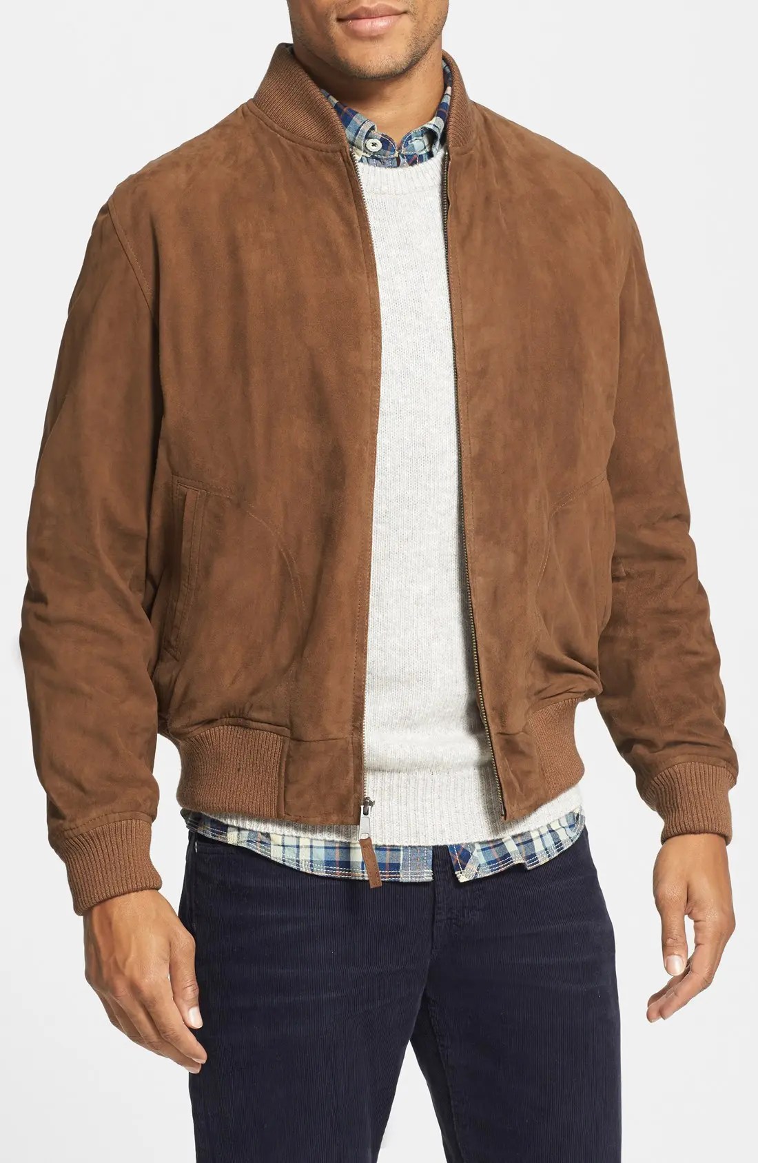 Golden Bear Suede Baseball Jacket Nordstrom