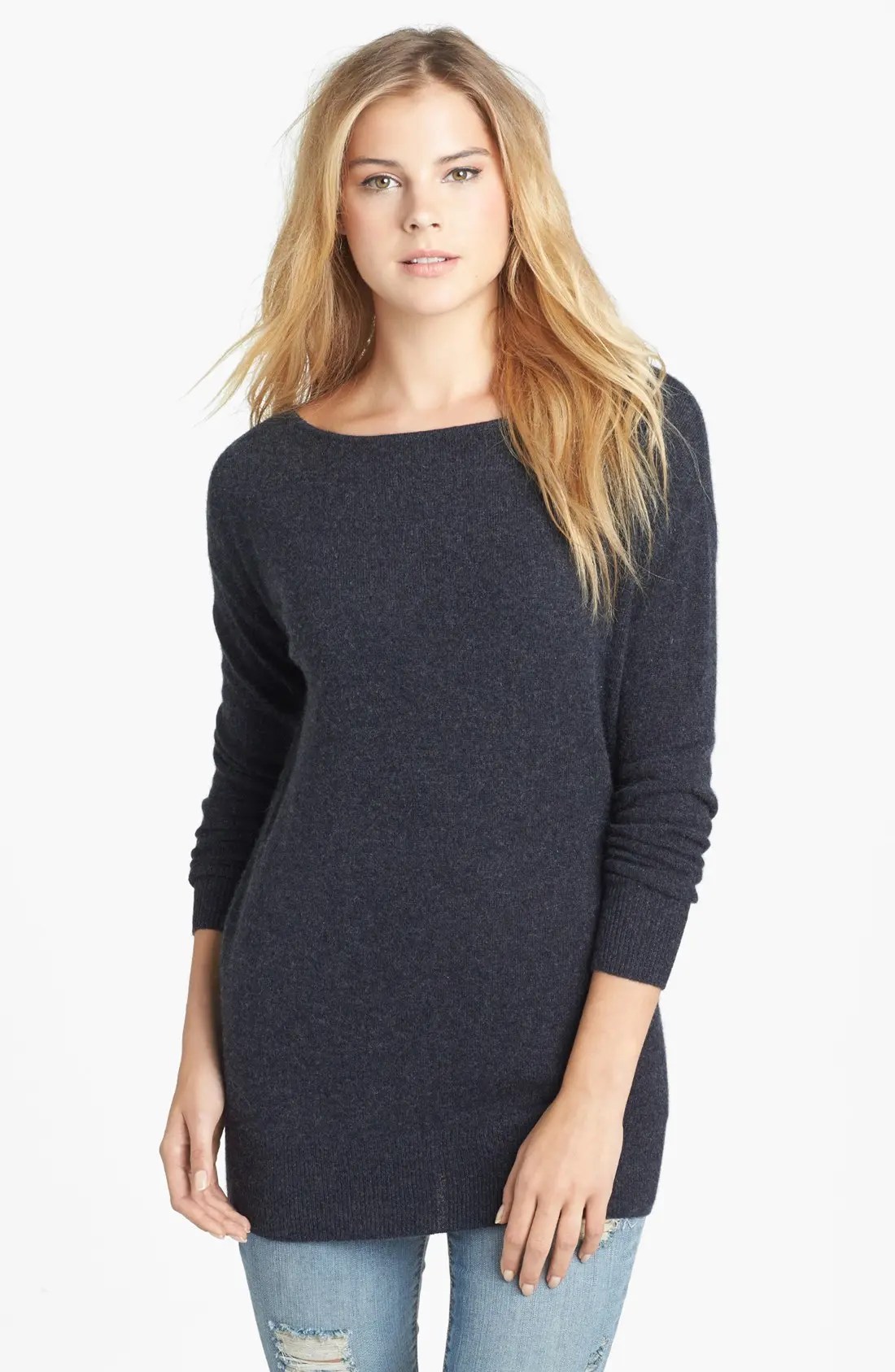Halogen® Cashmere Tunic Sweater Nordstrom