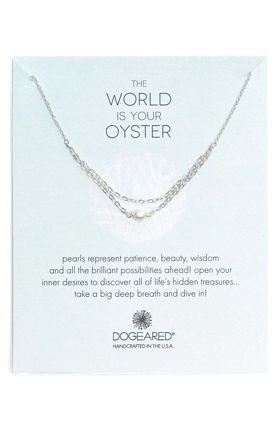 Dogeared Draped Chain Pearl Necklace Nordstrom
