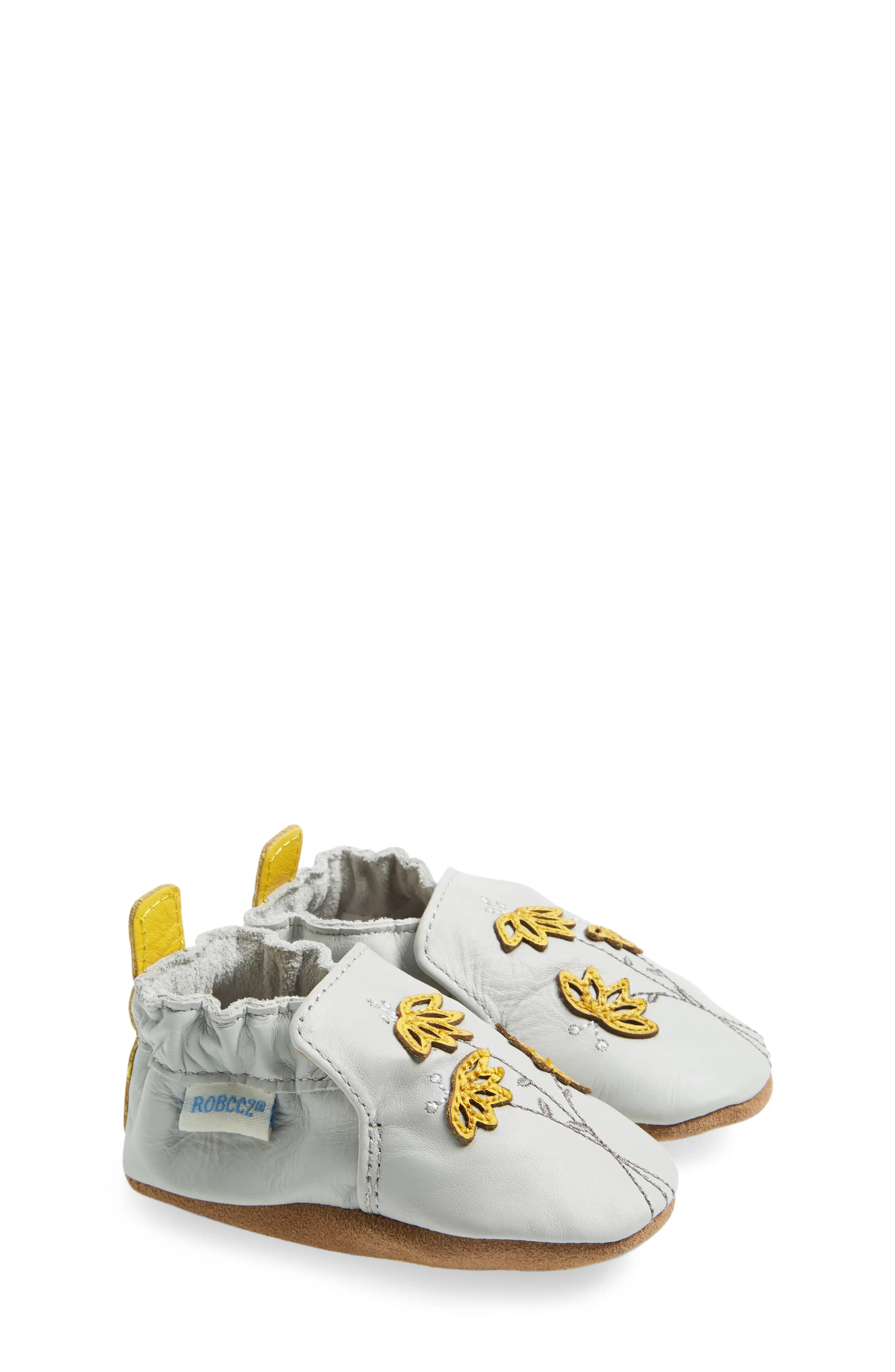 Robeez® Marigold Embroidery Crib Shoe (Baby & Walker) Nordstrom