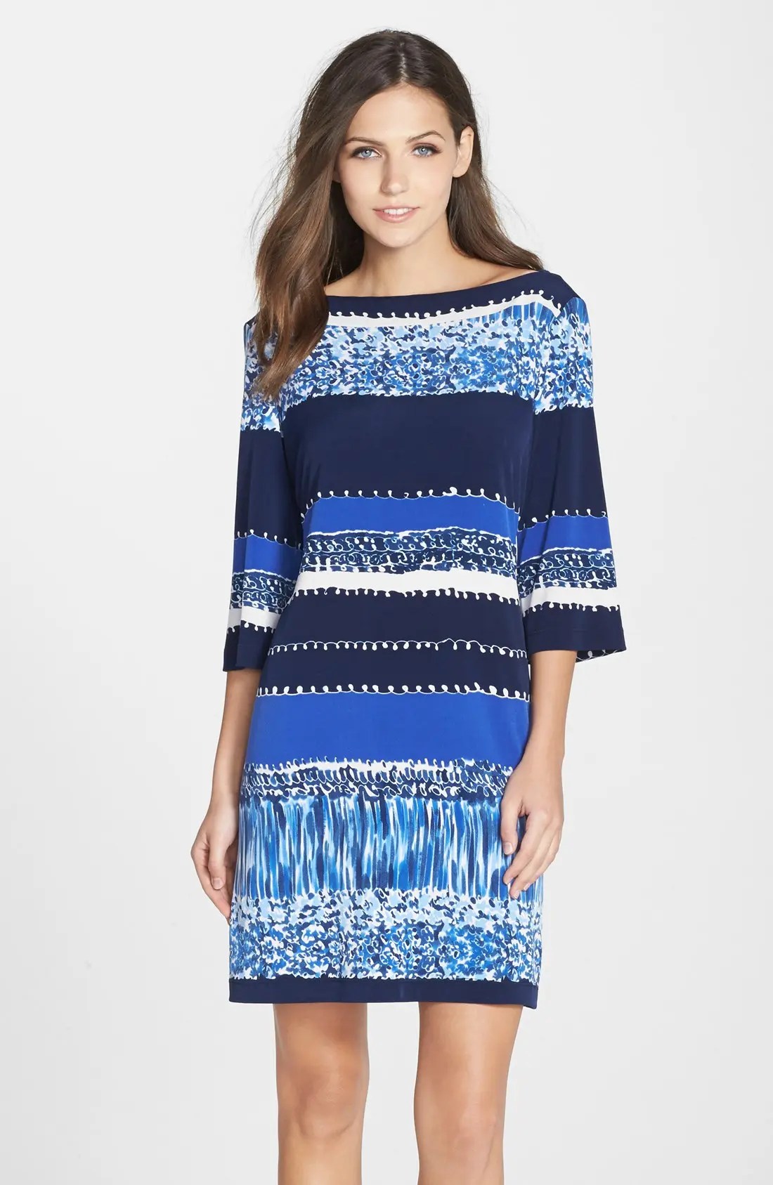 Donna Print Jersey Shift Dress Nordstrom