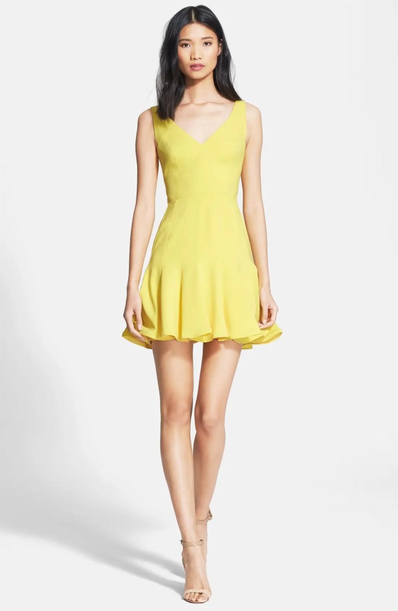 Jay Godfrey 'Spinks' Stretch Crepe Fit & Flare Dress Nordstrom