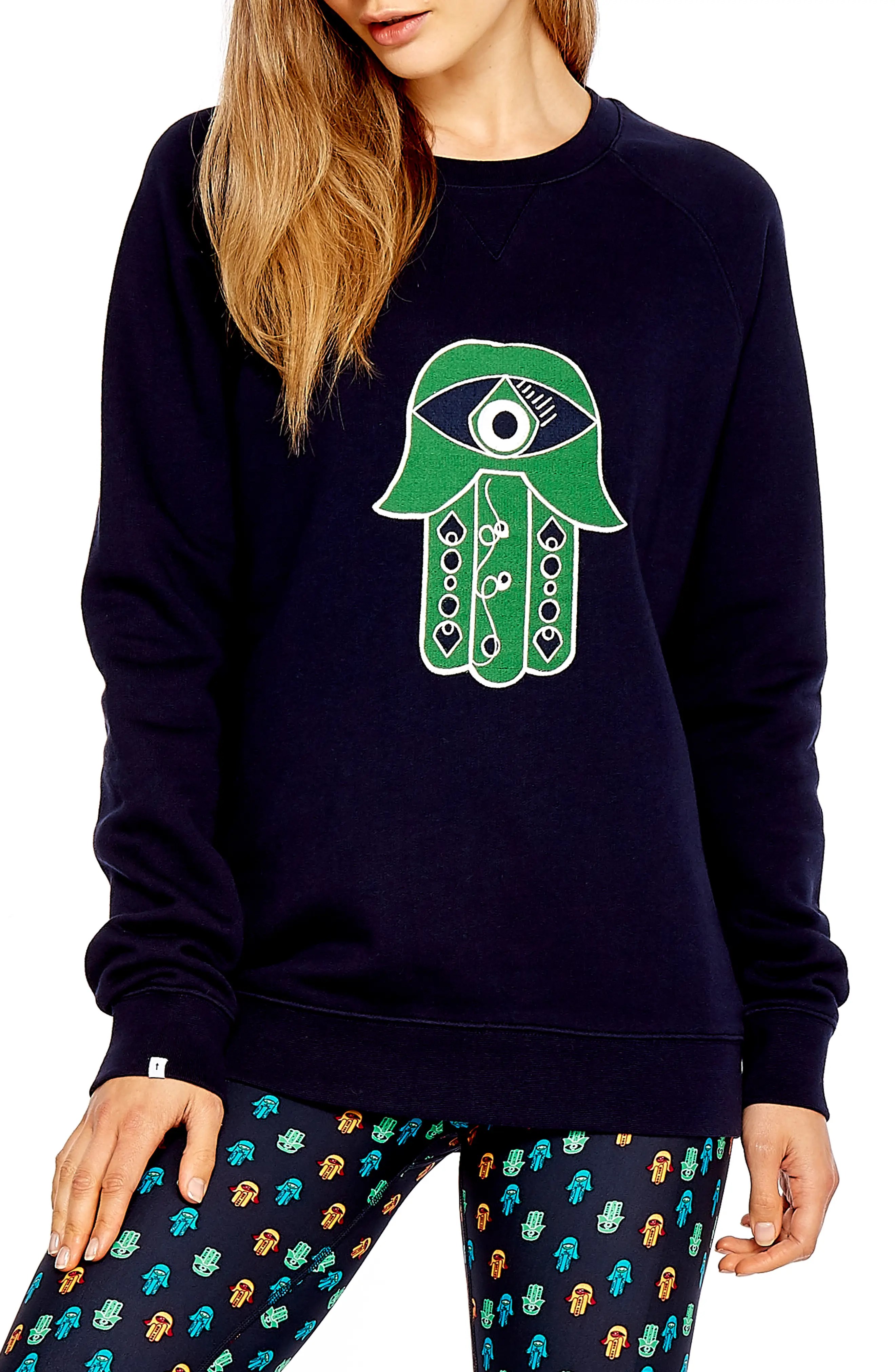 The Upside Evil Eye Graphic Sweatshirt Nordstrom