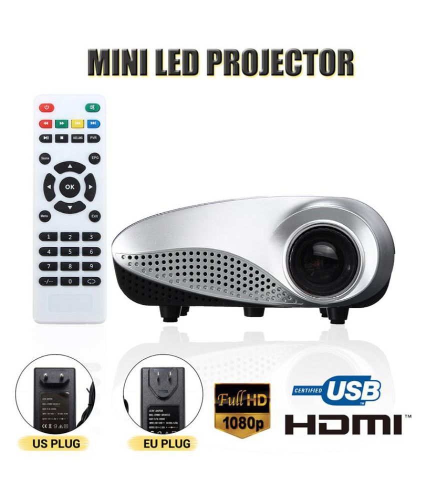 Buy HD 1080P USB/VGA/AV/HDMI/TV Mini Portable Home Theater LED