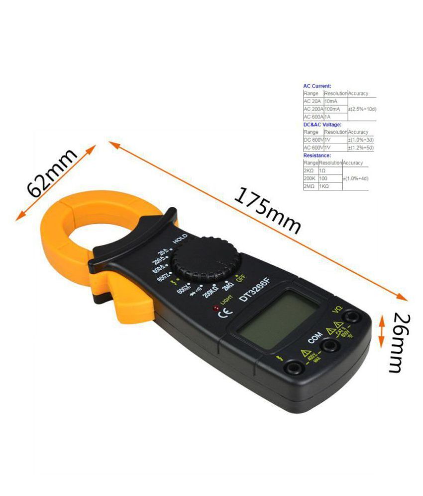 Buy DT3266 Digital Clamp Meter NonContact Multimeter