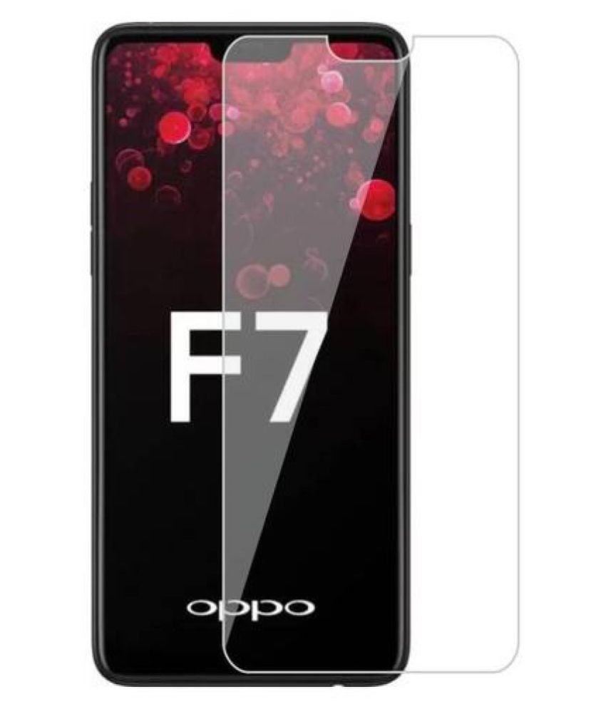 Oppo F7 Tempered Glass by MONDAL Plain Screen Guards